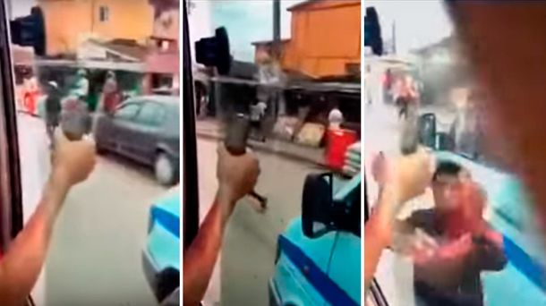 VIDEO: Un ladrón fue engañado y se llevó un celular trucho