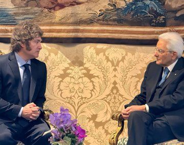 Javier Milei se reunió con el presidente de Italia