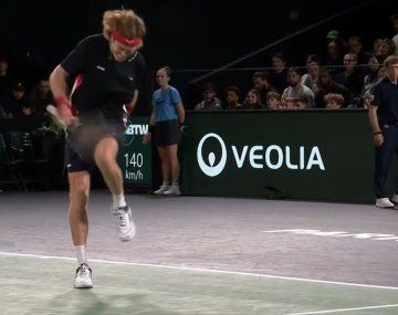 Video: la furia de Rublev en la derrota ante Cerúndolo en el Masters 1000 de París
