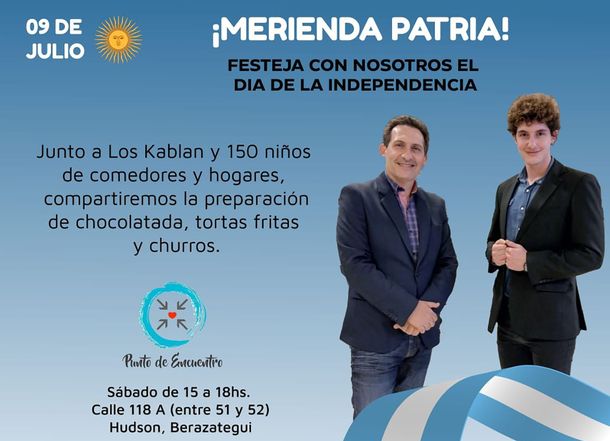 RSE Indalo Media realiza merienda patria con chicos de comedores comunitarios