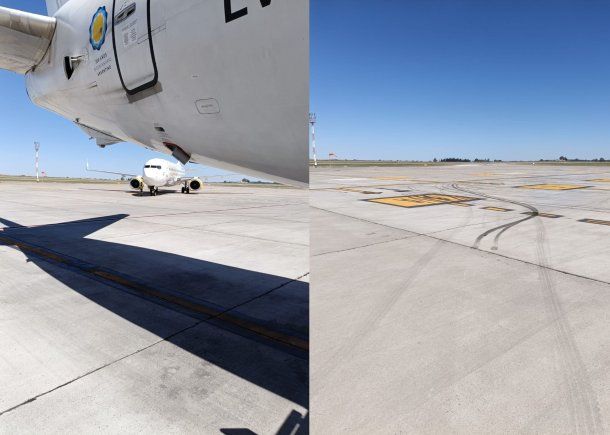 Video: avión de Flybondi casi choca a uno de Aerolíneas Argentinas en Mendoza y los pasajeros protestaron