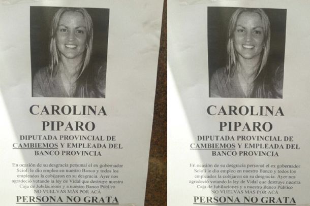 No vuelvas más: empleados del Bapro declararon persona no grata a Carolina Píparo