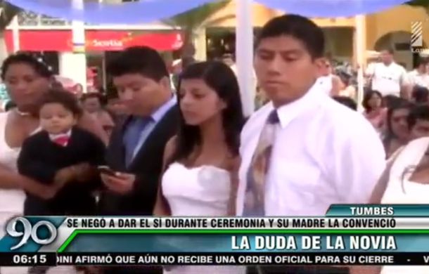 Un casamiento repleto de dudas: no quiso dar el sí pero su madre la convenció