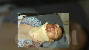 El policía atacado por los empleados de un taller. Crédito: El Sol El policía atacado por los empleados de un taller. Crédito: El Sol