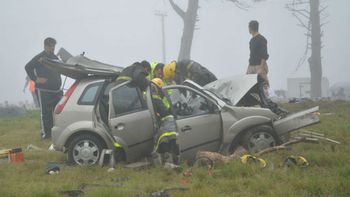 impresionante choque multiple en la pampa deja un muerto impresionante choque multiple en la pampa deja un muerto