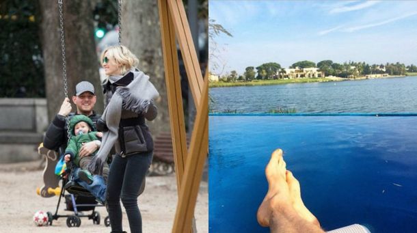 Michael Bublé, relajado en la Argentina con Luisana Lopilato y su hijo