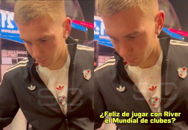 La reacción de Franco Mastantuono cuando le consultaron si está feliz de jugar el Mundial de Clubes con River