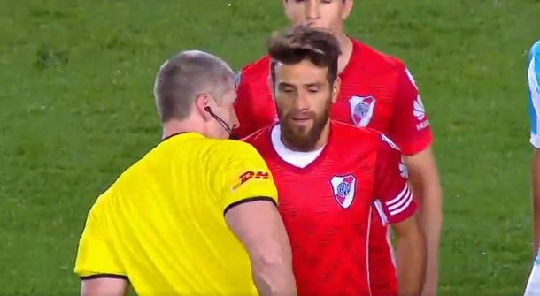 Ponzio se fue expulsado a los 48 minutos del primer tiempo