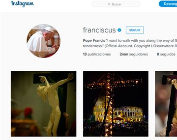 Papa superó los 2.000.000 de seguidores