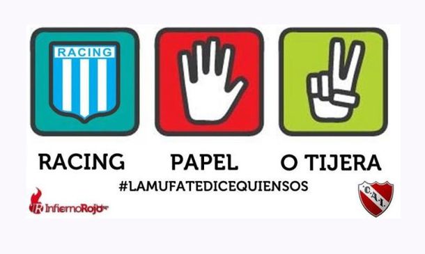 Independiente se burla de Racing con los clásicos afiches