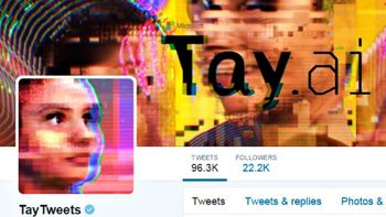 microsoft saca de nuevo de las redes sociales a tay, su usuario robotico microsoft saca de nuevo de las redes sociales a tay, su usuario robotico