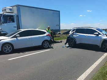 Choques múltiples en Ruta 5: una mujer muerta y varios heridos
