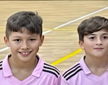 Video: la jugada de los hijos de Messi y Suárez que es viral en redes