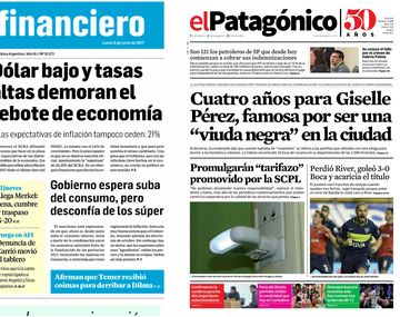 Tapas de diarios del lunes 5 de junio de 2017