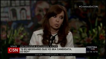 Cristina Kirchner en C5N Cristina Kirchner en C5N