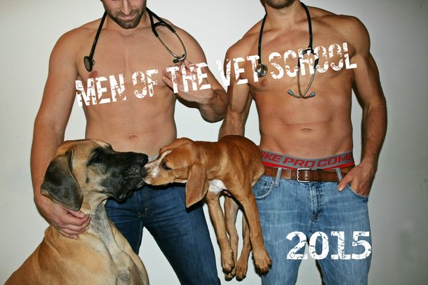 Estudiantes de veterinaria presentaron su calendario sexy