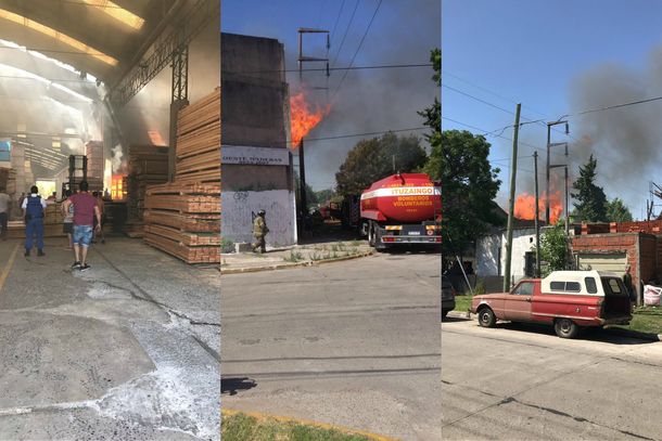 Incendio en madedera