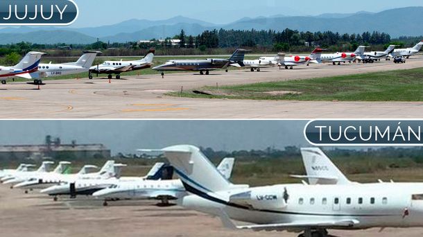 Nada cambia: los 15 aviones privados de los dirigentes de Macri en Jujuy