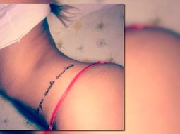 Tamara Alves mostró su nuevo tatuaje en hilo dental. Tamara Alves mostró su nuevo tatuaje en hilo dental.