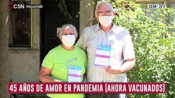 Están juntos hace 45 años, estuvieron internados con coronavirus y pudieron vacunarse: Ser antivacuna es ignorancia pura