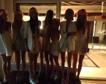 Zaira Nara recibió el año nuevo enfiestada con amigas