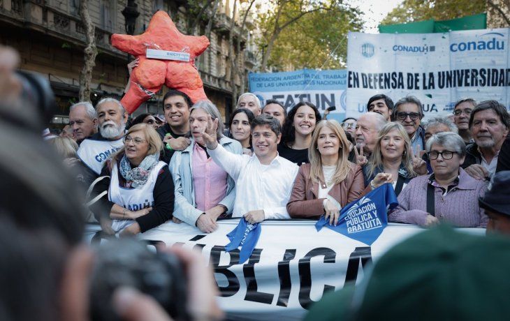 Axel Kicillof en la Marcha Federal Universitaria.&nbsp;