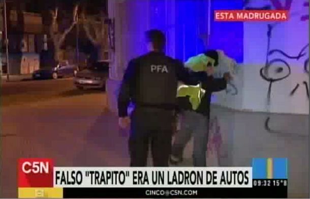 Falso trapito robaba autoestéreos en pleno Palermo