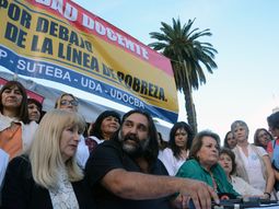 Roberto Baradel en conferencia de prensa