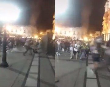 Un hombre atacó a una mujer durante la marcha 8M y se produjeron incidentes