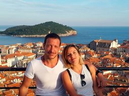 Nico Vázquez y Gimena Accardi en Europa Nico Vázquez y Gimena Accardi en Europa