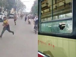 Violento ataque a un colectivo en Tucumán después de un partido de futbol