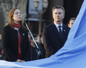 Mauricio Macri presidió el acto de festejo por el aniversario de la Independencia nacional.