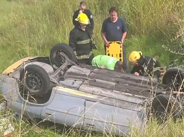 Pergamino: sobrevivió a una noche interminable tras volcar y quedar atrapado nueve horas