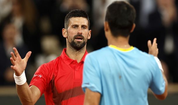 La emoción de Novak Djokovic tras el triunfo de Federico Gómez en Roland Garros: Bravo, amigo