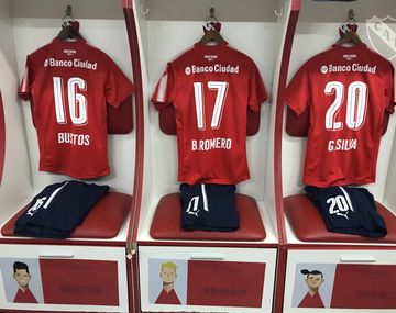 El vestuario de Independiente