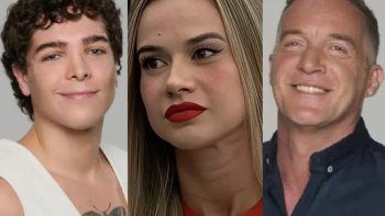 Juani Car, Cinzia Francischiello y Eduardo Carrera, de Gran Hermano Generación Dorada. Juani Car, Cinzia Francischiello y Eduardo Carrera, de Gran Hermano Generación Dorada.