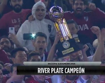 VIDEO: La premiación de River tras ganar una nueva Recopa Sudamericana