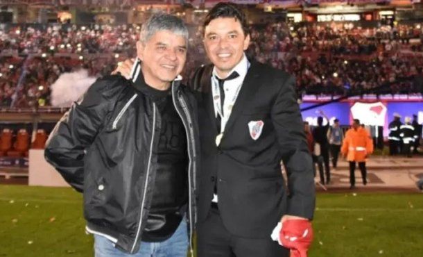 Marcelo Gallardo y su padre Máximo.
