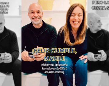 El saludo de Rodríguez Larreta a Vidal por su cumpleaños con un guiño a Boca