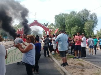 Protesta por la muerte del cadete en La Rioja - Crédito: elindependiente.com.ar