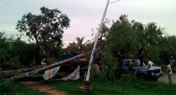 Las imágenes del temporal en Chaco