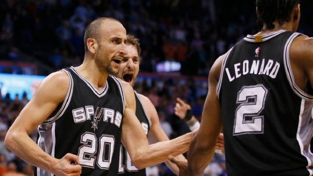 Manu Ginóbili y Kawhi Leonard