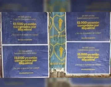 Aparecieron carteles en La Boca por las elecciones: Están comprados