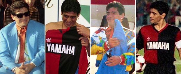 Publican fotos inéditas de la llegada de Maradona a Newells