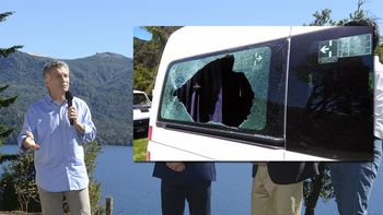 hay siete personas demoradas por el ataque con piedras al auto de macri hay siete personas demoradas por el ataque con piedras al auto de macri