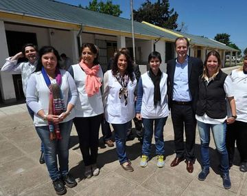 El gobernador Bordet y los docentes