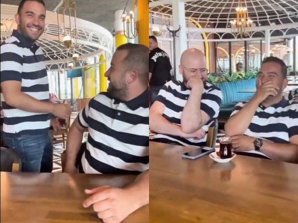 Viral: la reacción de un grupo de amigos al descubrir que sus esposas les regalaron la misma chomba