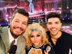 Tinelli, Gladys La Bomba Tucumana y Santiago Griffo Tinelli, Gladys La Bomba Tucumana y Santiago Griffo