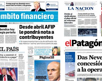 Tapas de diarios del 12 de enero de 2017