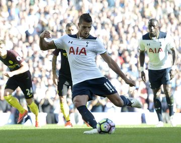 Lamela, con la camiseta del Tottenham
